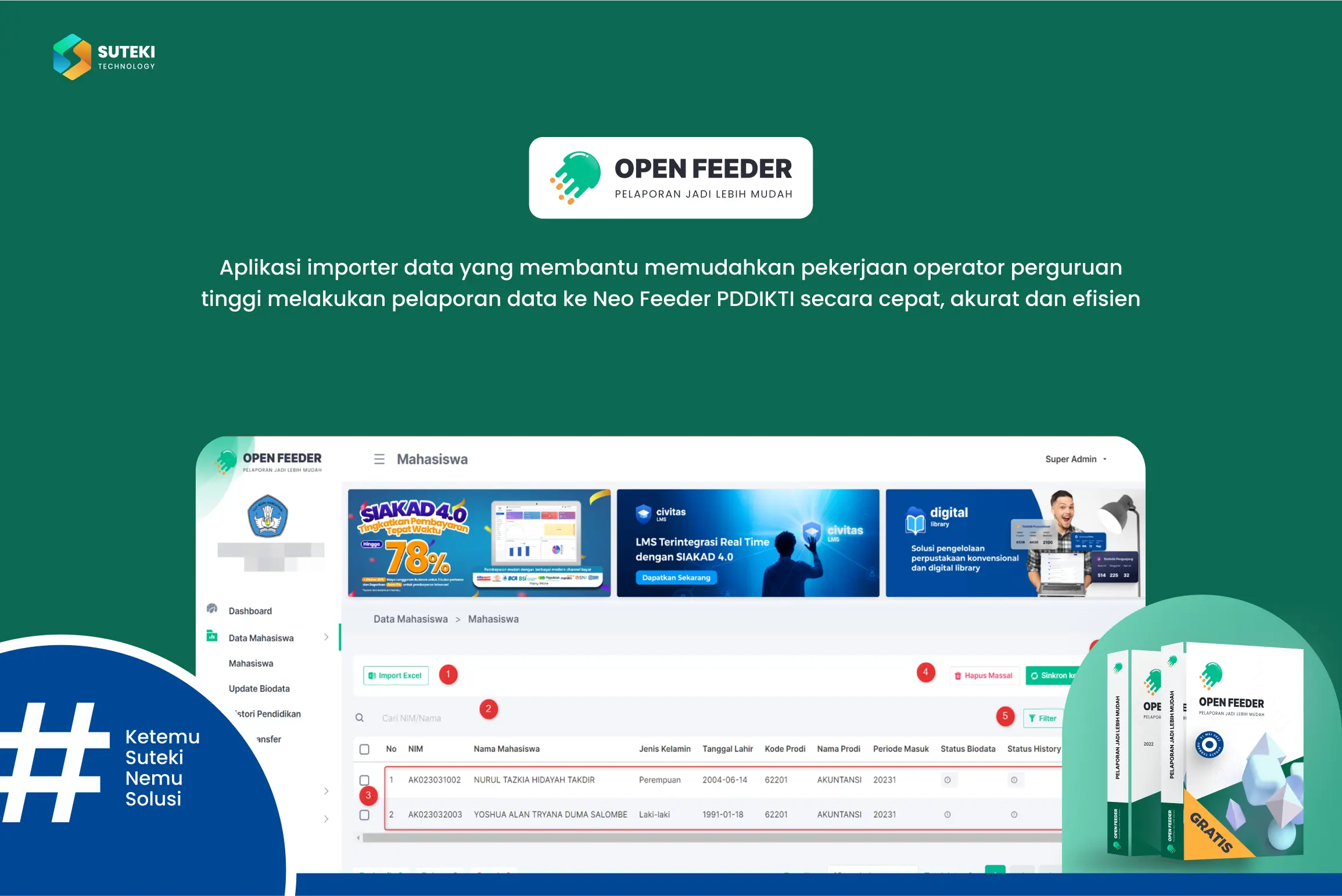 open feeder aplikasi mporter yang terintegrasi dengan neo feeder versi 2.4.0