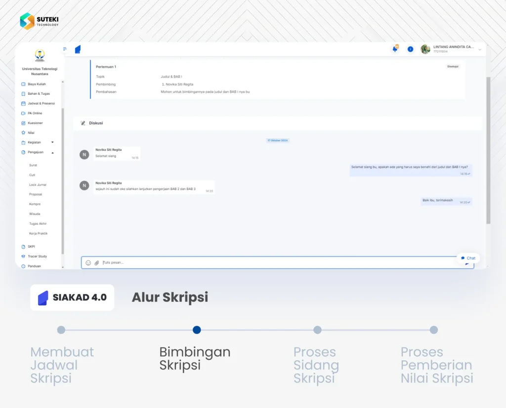 fitur skripsi siakad 4.0 bimbingan skripsi portal mahasiswa