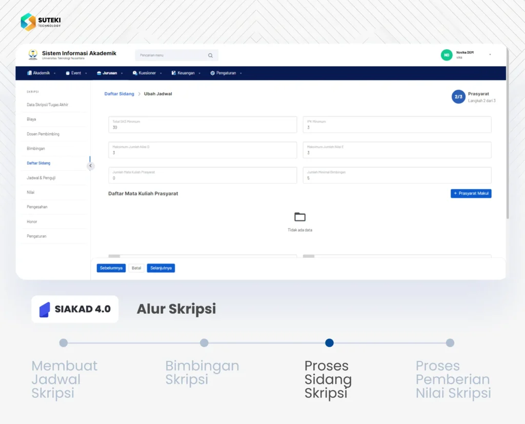 fitur skripsi siakad 4.0 sidang skripsi
