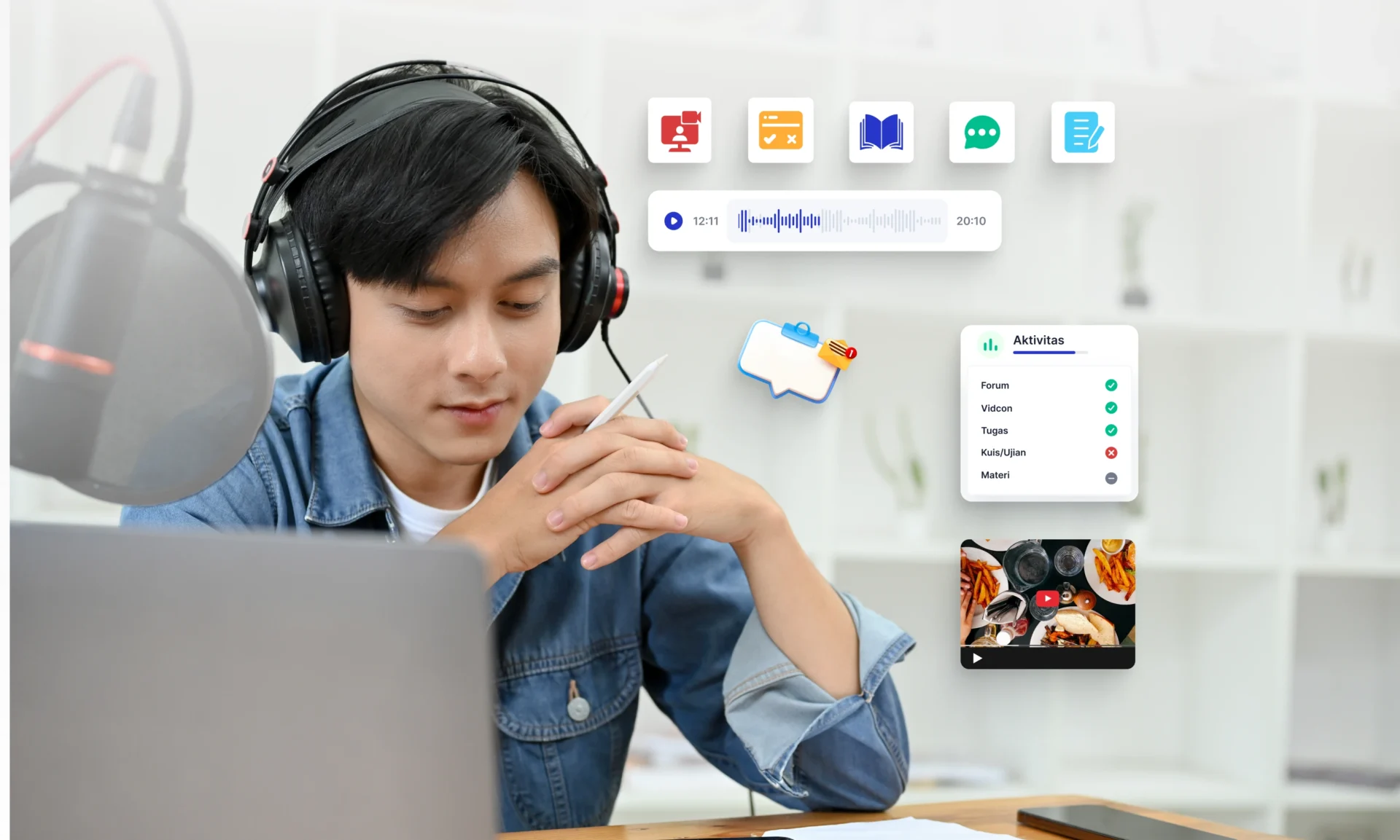 Materi multiformat pada Civitas LMS