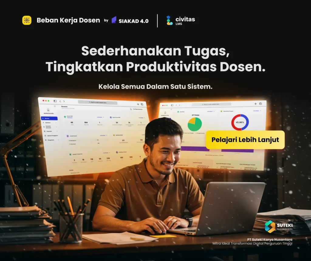 beban administrasi dosen bisa dibantu dengan siakad dan lms