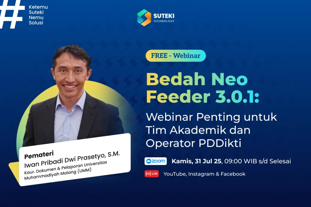 Bedah Neo Feeder 3.0.1 Webinar Penting untuk Tim Akademik dan Operator PDDikti
