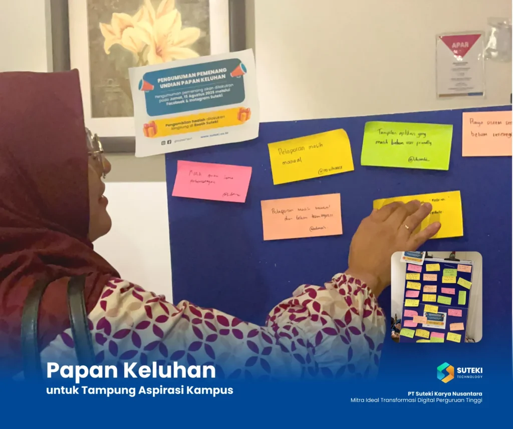 Suteki menghadirkan “Papan Keluhan” sebagai media interaksi dengan pengunjung