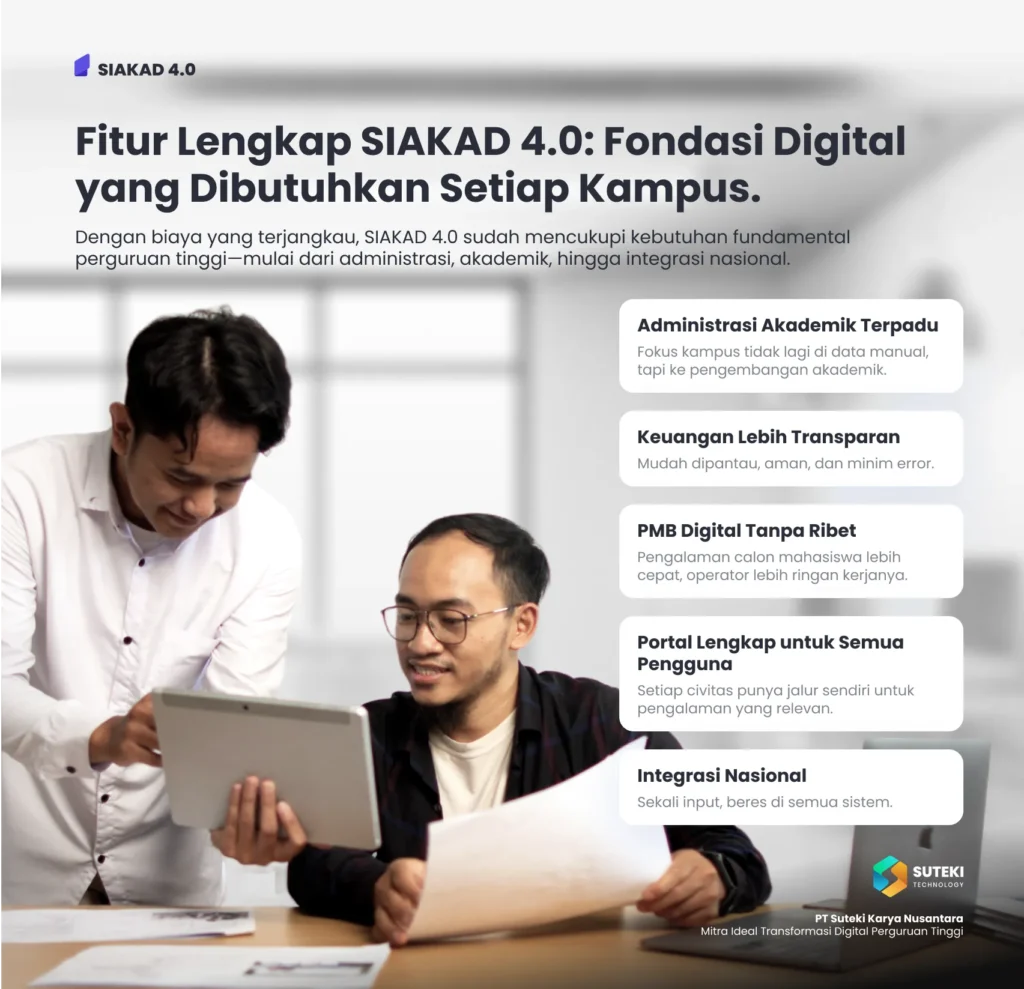 vendor SIAKAD kampus yang menyediakan fitur lengkap, biaya fleksibel, server andal