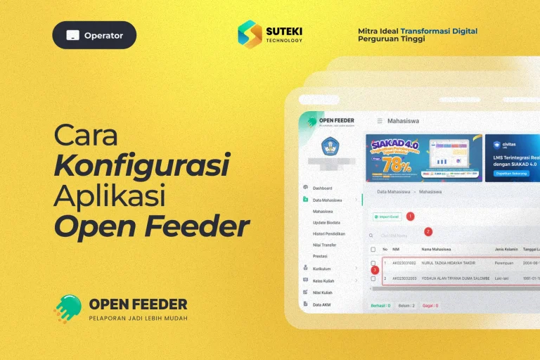 Panduan Konfigurasi Open Feeder untuk Pelaporan PDDIKTI yang Lebih Akurat