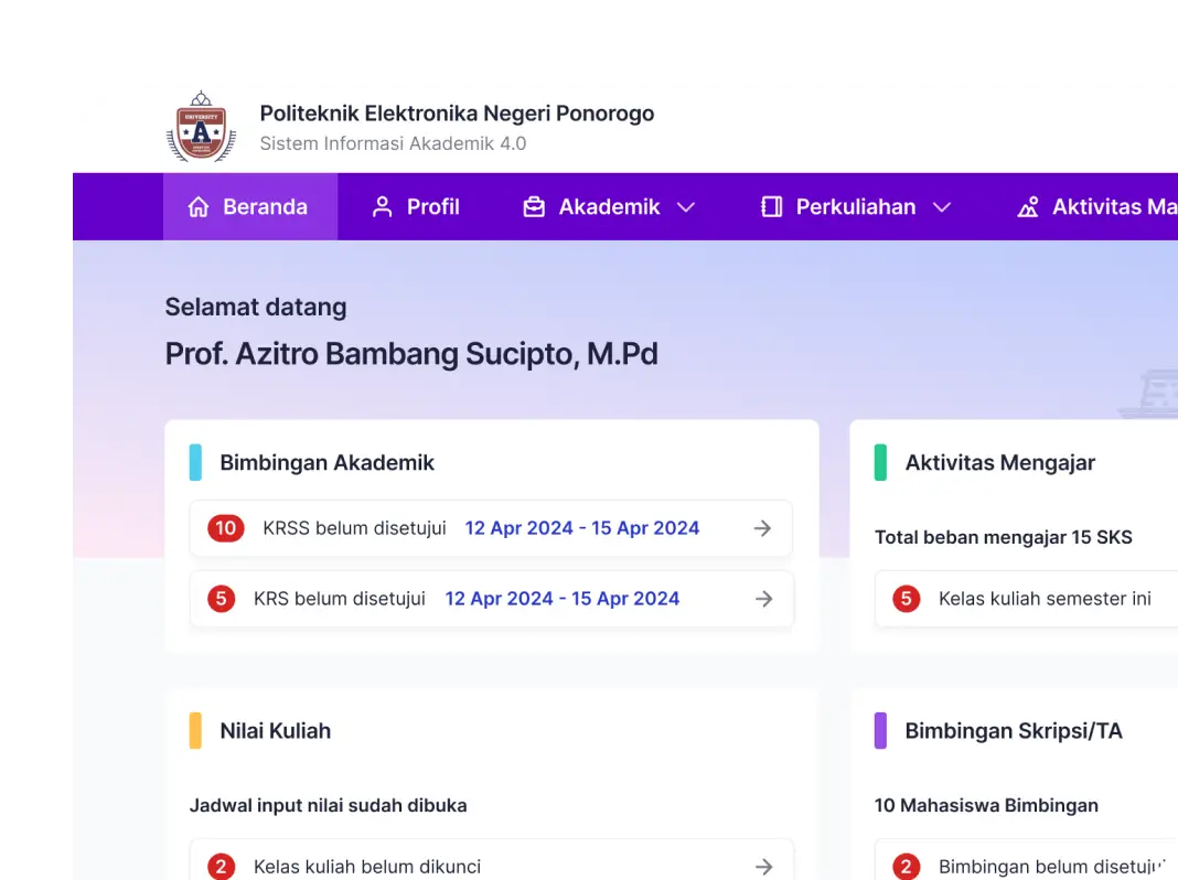 Portal Dosen SIAKAD