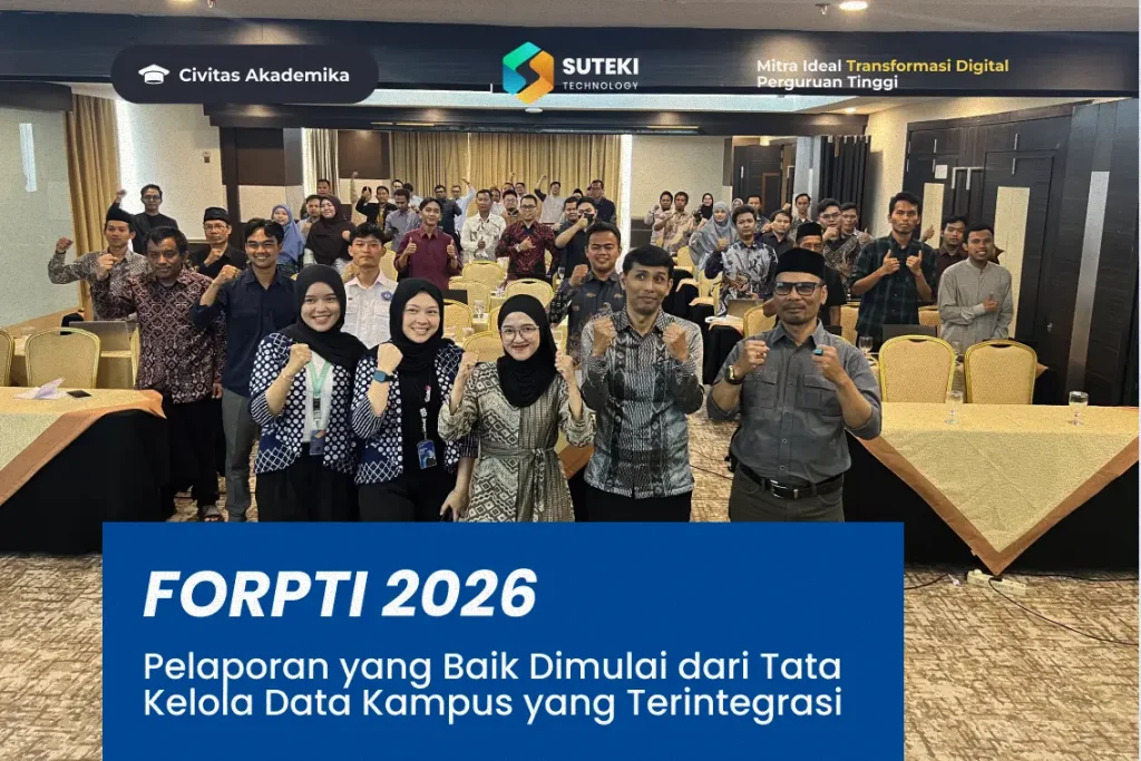 Suteki Technology di Workshop Nasional XI FORPTI 2026 membahas tata kelola data kampus